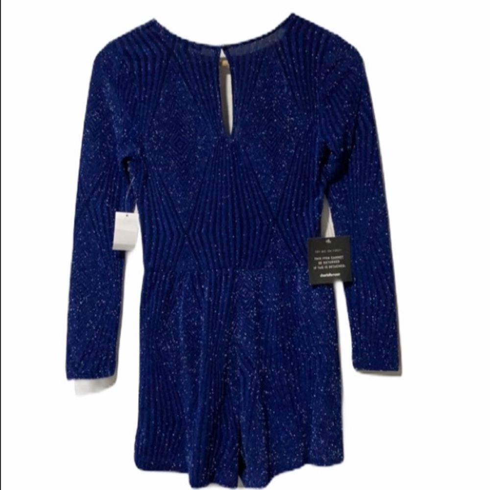 Metallic Blue Romper🔥🔥 - Picture 2 of 4